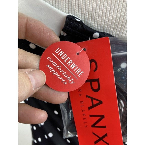 *New Spanx Retro Dresskini Polka Dot Swim Underwire Molded Cups Tankini Top-6 - Picture 10 of 13